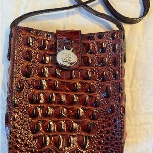 Brahmin Brown Crocodile Embossed Women's Bag